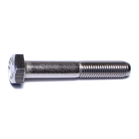 Midwest Fastener 18-8, 5/16"-24 Hex Head Cap Screw, Plain Stainless Steel, 2 in L, 8 PK 68006